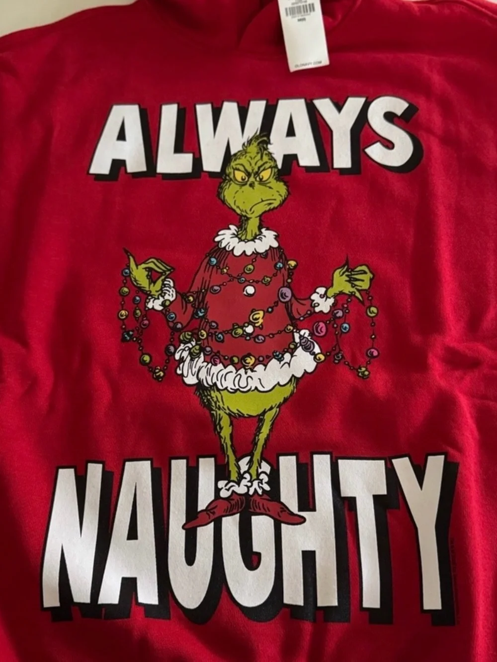 The Grinch Kids’ Sweatshirt Holiday Hoodie Size 8
